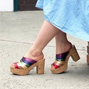 But Another Innocent Tale Platform Rainbow Clog